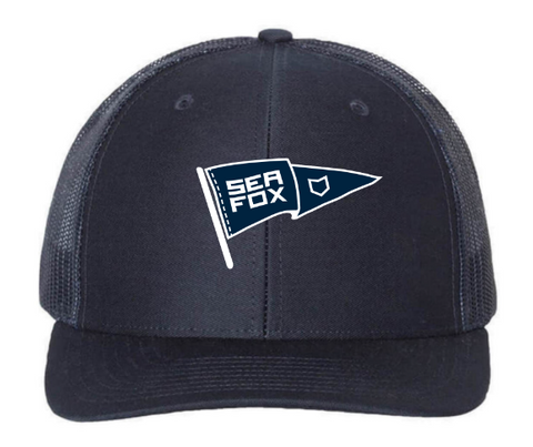 Sea Fox Boat Works Flag Trucker Cap